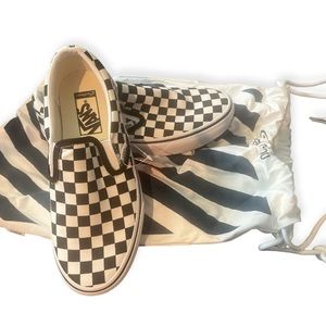 Custom Checkered Vans women’s 7.5wide